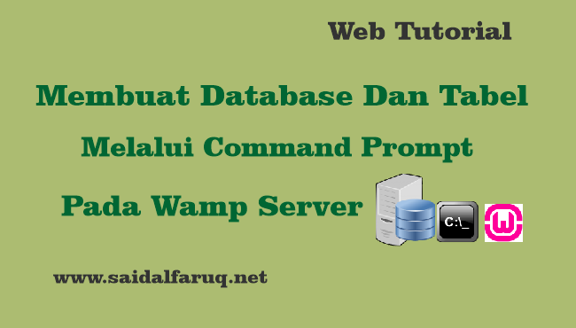 membuat database command prompt