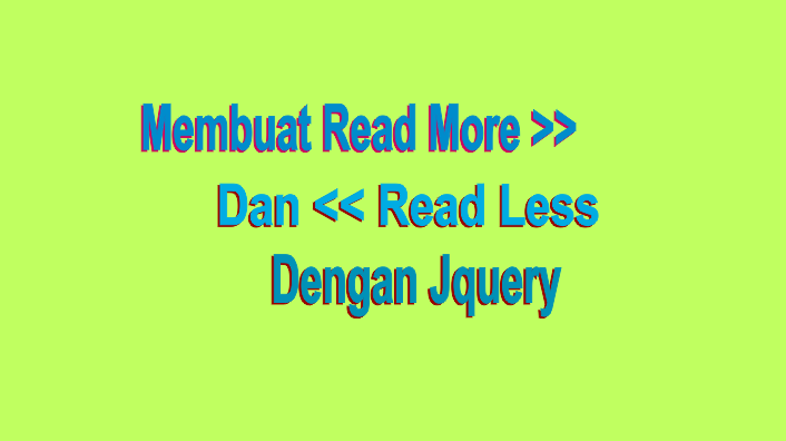 read more and read less jquery