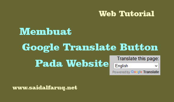 membuat google translate button pada website