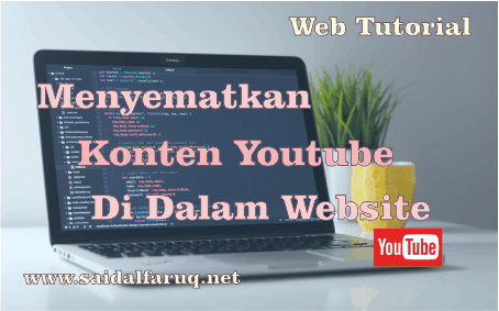 menyematkan konten youtube iframe