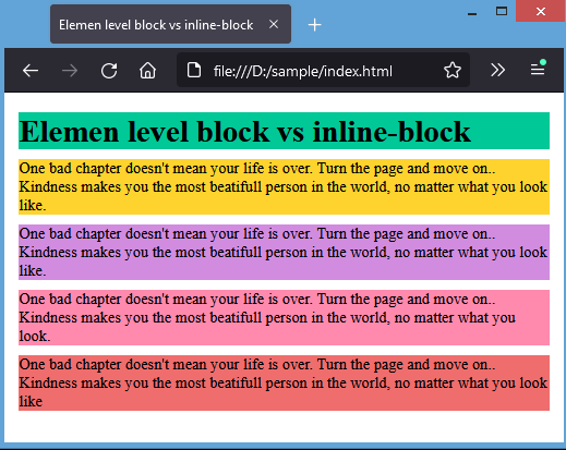 block level elemen
