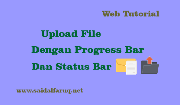 upload file dengan progressbar dan status bar