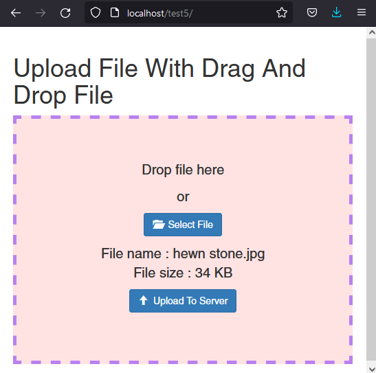 drag dan drop dengan javascript dan php