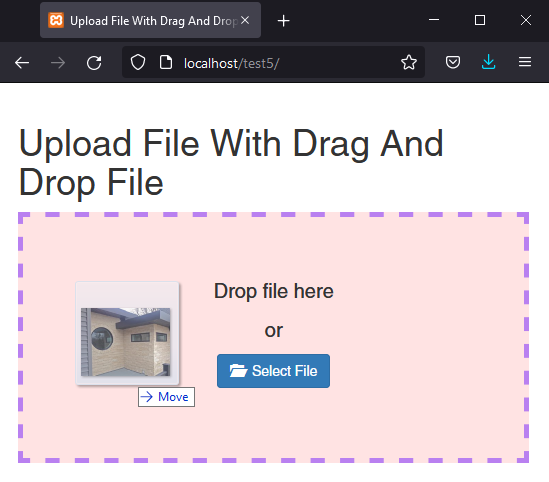 drag dan drop dengan javascript dan php